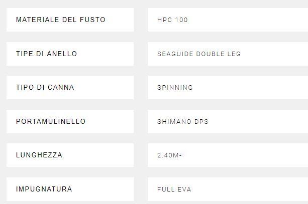 SHIMANO STC MONSTER 240 - 28 /110 G - 4 sezioni