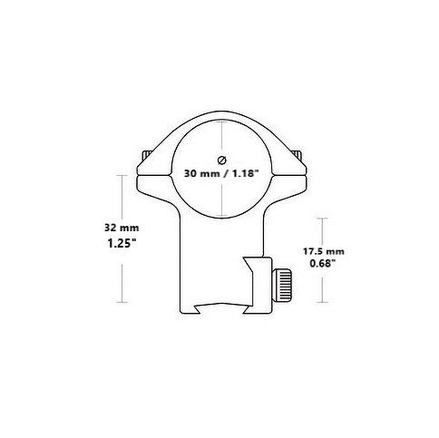 SPORTS MATCH ATTACCO 2 PEZZI ALTO DA 30mm PER CZ 550