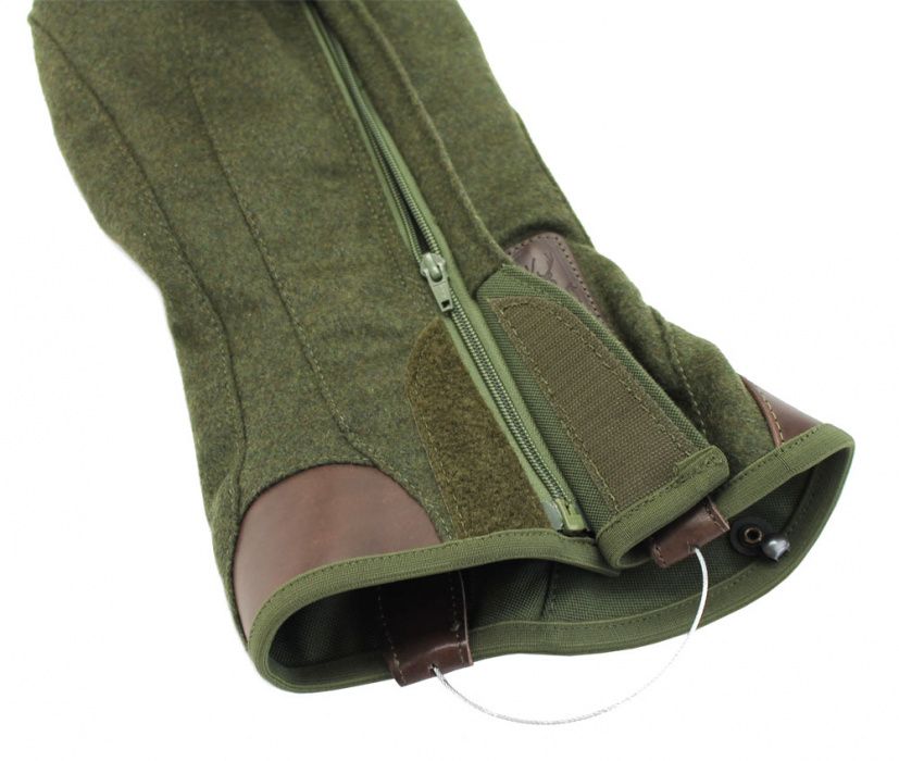 RISERVA | GHETTA IN LODEN CON INSERTI IN PELLE (R4011)