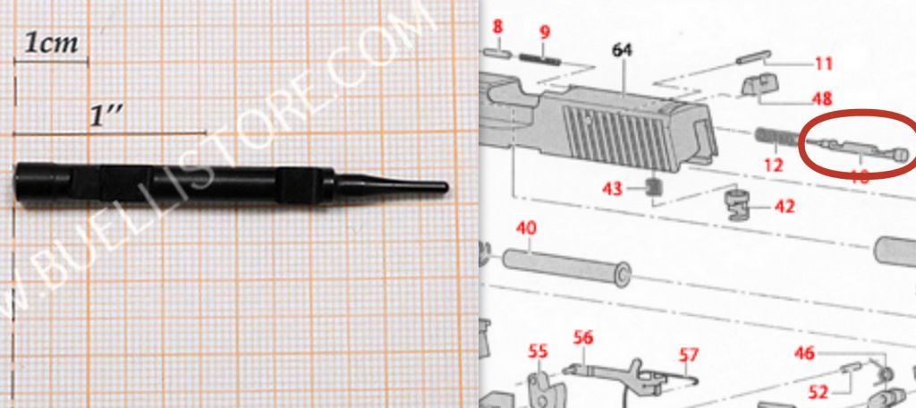 sig sauer ricambio pistole percussore 
