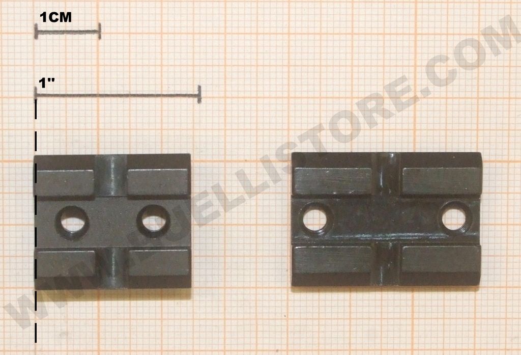 SLITTA WEAVER POSTERIORE E ANTERIORE IN ACCIAIO PER MAUSER K98 
