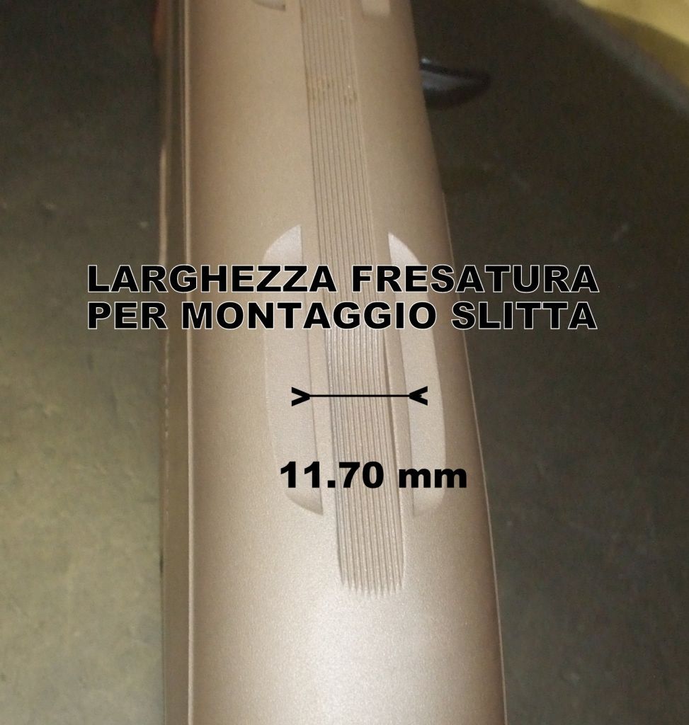 INTERFACCIA WEAVER CON SGANCIO RAPIDO PER FUCILI SEMIAUTOMATICI E CARABINE CON FRESATURE SULLA CARCASSA CAL.12-20-28