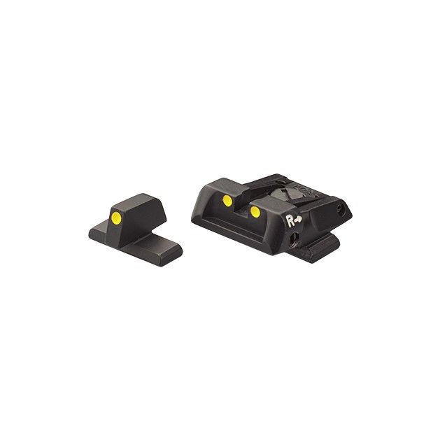 LPA TACCA DI MIRA REGOLABILE E MIRINO MODELLO SPL CON PIGMENTO LUMINOSO LUMINOVA PER BERETTA APX