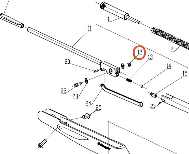GUARNIZIONE DI CHIUSURA CANNA PER STOEGER X5/X20/X40 - F40 Standard