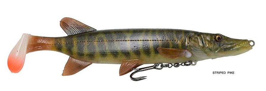 SAVAGE GEAR - 4D PIKE SHAD 20 CM - 65 G - STRIPED PIKE