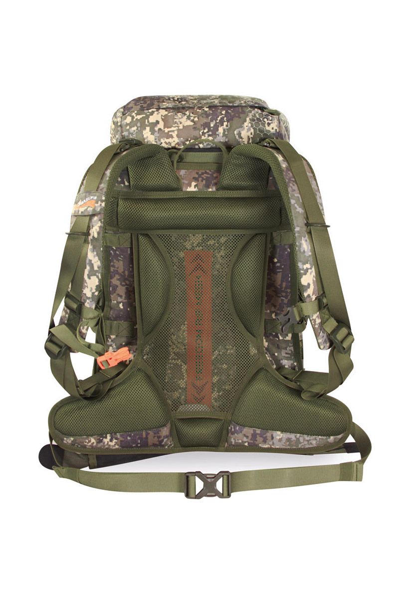 MARSUPIO - ZAINO SUEDE CAMO CON APERTURA A LIBRO PORTA SELVAGGINA 65 L
