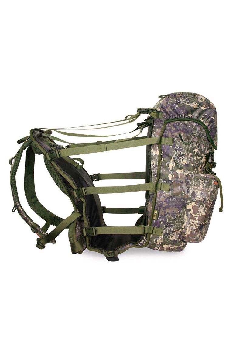 MARSUPIO - ZAINO SUEDE CAMO CON APERTURA A LIBRO PORTA SELVAGGINA 65 L