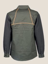 CAMICIA ELASTICIZZATA BLATEX CON PROFILO ARANCIO - 860.1