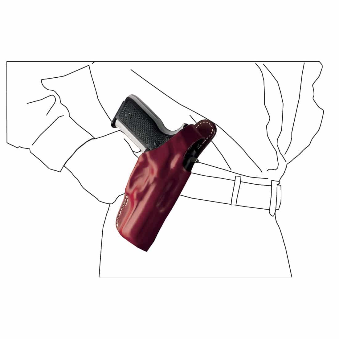 FONDINA PER REVOLVER CON CANNA DA 6'' VEGA HOLSTER