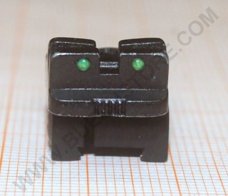 HATSAN RICAMBIO TACCA DI MIRA REGOLABILE IN FIBRA OTTICA PER FUCILI SLUG cal.12 e 20