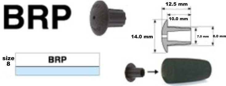 FUJI TAPPO PER IMPUGNATURA 8 MM - BRP 