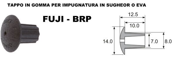 FUJI - COMPONENTI PER IMPUGNATURA COMPLETA CON PLACCA PORTA MULINELLO DA SPINNING - VSS SD 