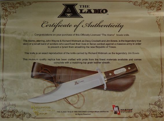 COLTELLO THE ALAMO ORIGINAL