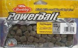 BERKLEY POWERBAIT TROUT NUGGETS ESCHE MORBIDE DA INNESCO AROMA AL FORMAGGIO