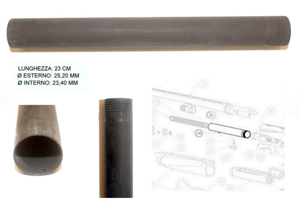 BERETTA RICAMBIO TUBO SERBATOIO  IN ACCIAIO PER A400 XCEL SPORTING/PARALLEL TARGET CAL.12