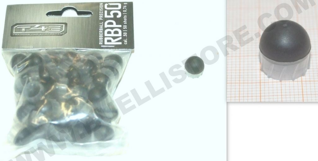 umarex palle emisferiche in gomma t4e precision