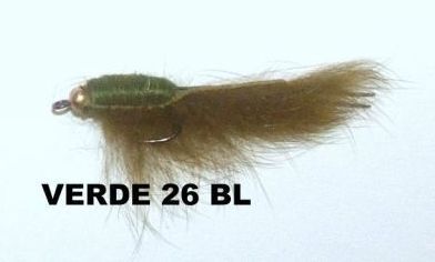 VANFOOK - RABBIT LEECH ZONKER JIG - 2 GRAMMI - VERDE