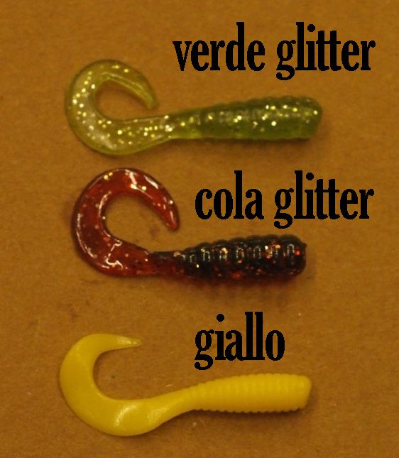SOFT GRUB 4CM - VERDE GLITTER