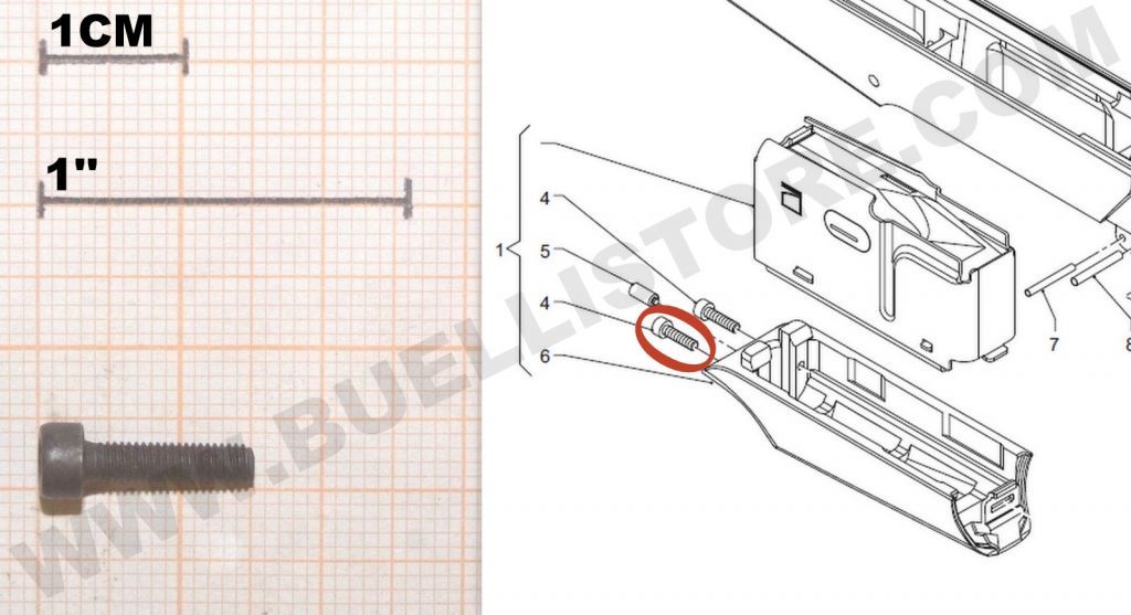 BENELLI ARMI - RICAMBIO VITE FISSAGGIO CARICATORE ARGO