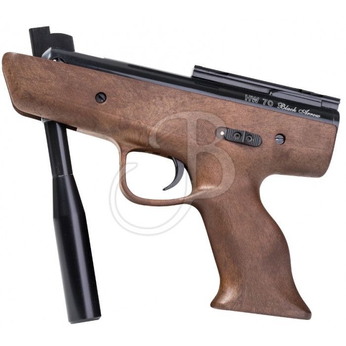 WEIHRAUCH PISTOLA CANNA PIEGHEVOLE AD ARIA COMPRESSA PAC 70 CAL. 4.5 BLACK ARROW