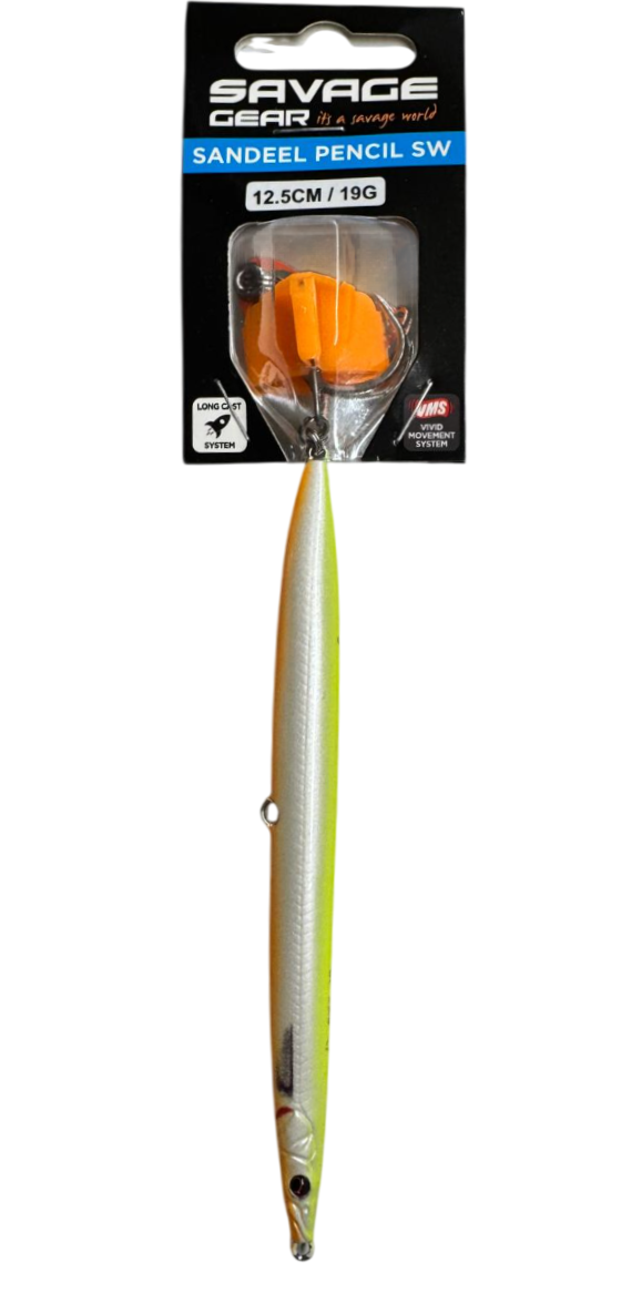SAVAGE GEAR SANDEEL PENCIL SALTWATER - 12.5 CM - 19 G - LEMON B