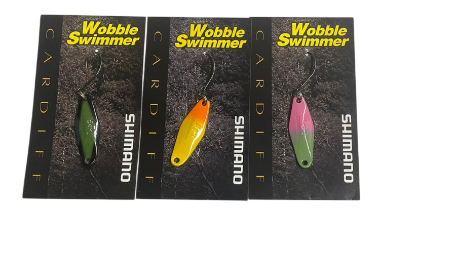 SHIMANO CARDIFF - WOBBLE SWIMMER 1.8g SET 3 PZ- TROUT AREA SPOON