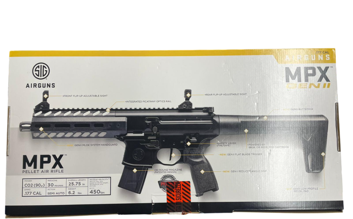 SIG SAUER AIR CAC MPX 4.5 MM CO2 RIFLE GEN II = CN 727