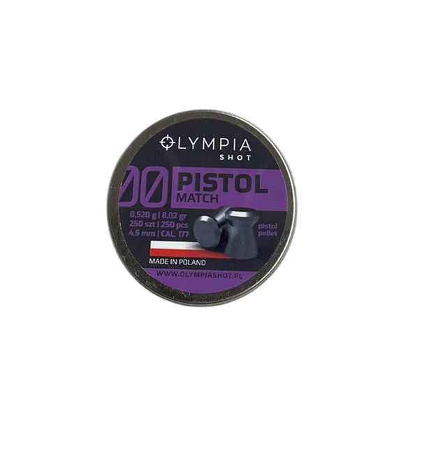 OLYMPIA SHOT PISTOL MATCH 0.52g cal. 4,5 (.177) -  250pz