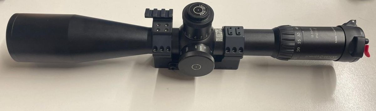 SCHMIDT & BENDER 12-50X56 PM II 2.BE P4F 1/8 MOA cw MT/DT - USATA 