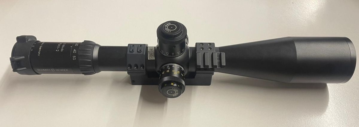 SCHMIDT & BENDER 12-50X56 PM II 2.BE P4F 1/8 MOA cw MT/DT - USATA 