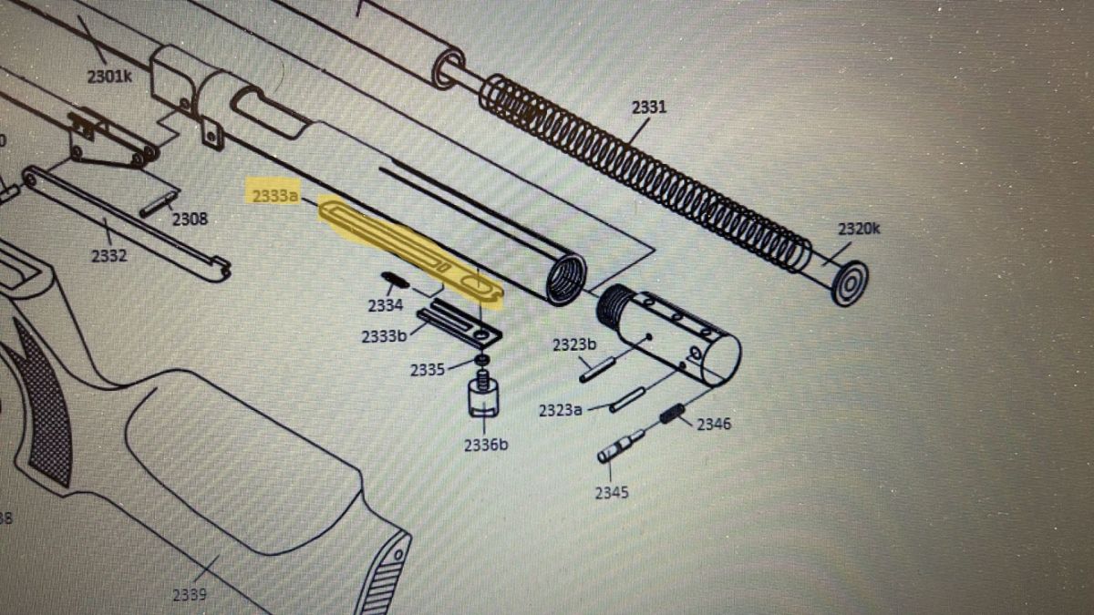 WEIHRAUCH RICAMBIO LEVA ARMAMENTO SICURA COMPLETA HW77 - HW77K - HW977 