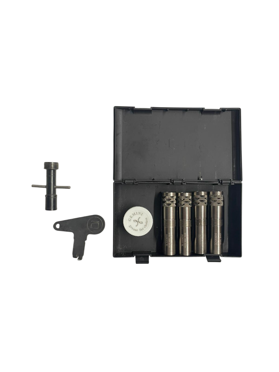 QUATTRO STROZZATORI  CAL.12 +  CHIAVE E SCATOLA USATI COME NUOVI  - PORTED + 20 mm modello Cirio Plus - Foratura 18,30 / 18,40