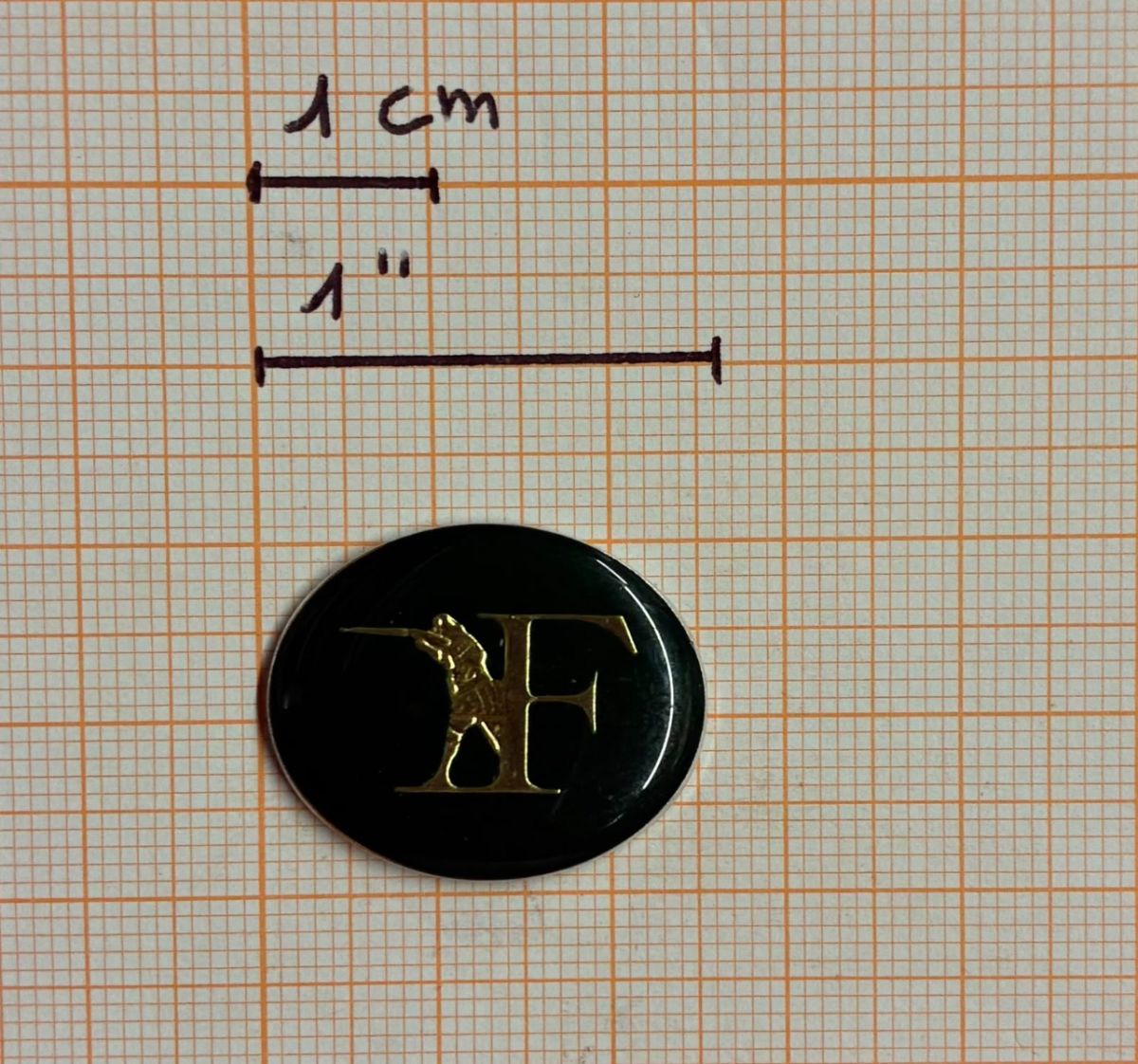 FRANCHI SCUDETTO LOGO - INSERTO ADESIVO FRANCHI GREEN (VERDE)