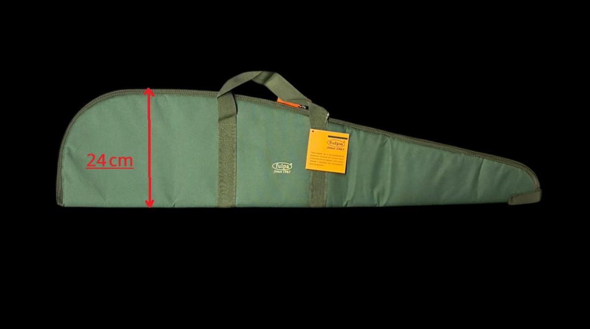 FULPA FODERO IMBOTTITO VERDE FOX CM.100 PER CARABINA CON OTTICA- IMBOTTITO