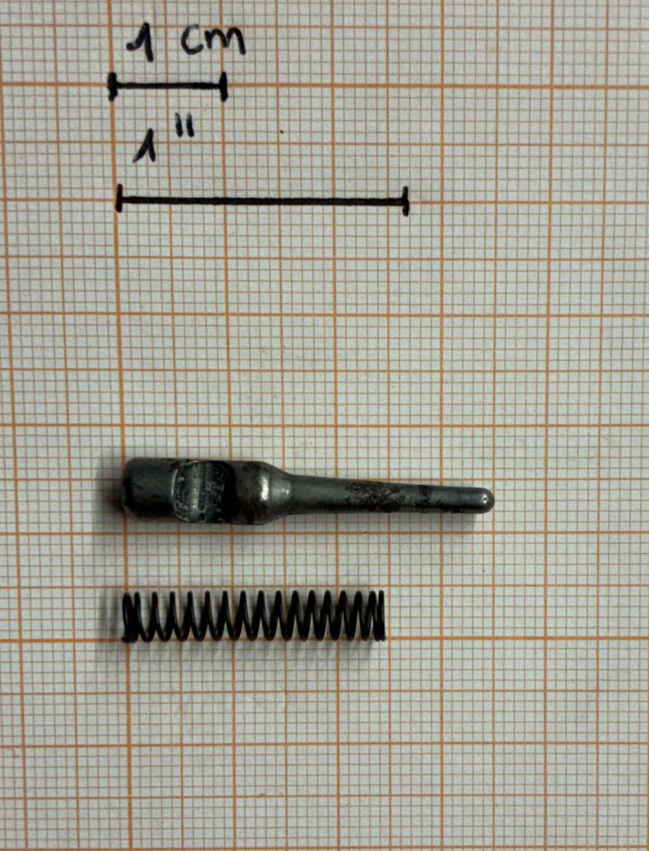 RICAMBIO SOVRAPPOSTO YILDIZ CAL.20 - PERCUSSORE MOLLA 33/34 CP110