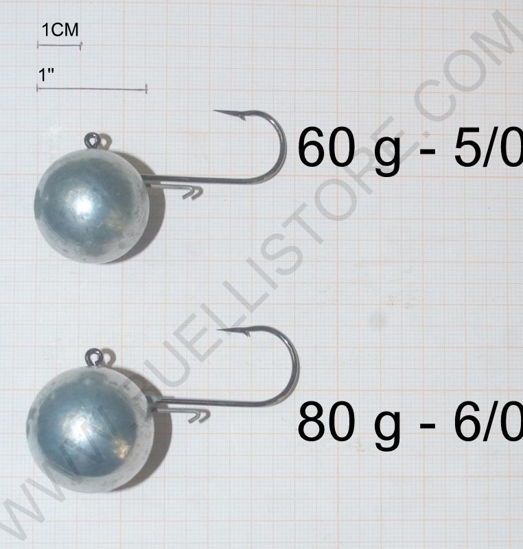 ZEBCO JIG HEAD 60 GRAMMI # 5/0