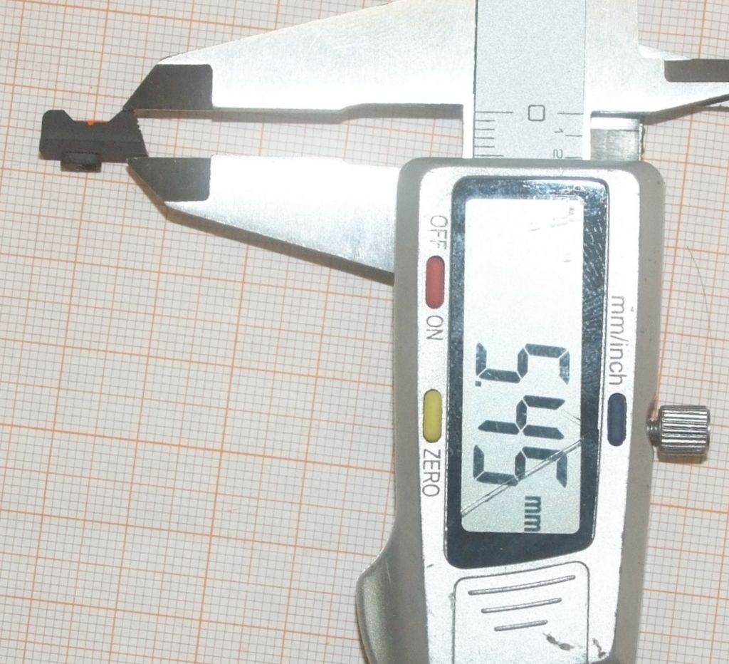 ZEV MIRINO FRONTALE IN ACCIAIO CON FIBRA OTTICA PER PISTOLE GLOCK FINO 3° GENERAZIONE