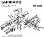 SHIMANO RICAMBI PER MULINELLI STRADIC - PER VARIE SERIE E MISURE 