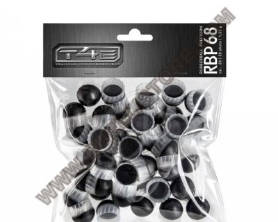 UMAREX RBP68 - PALLE EMISFERICHE IN GOMMA T4E PRECISION CAL.68 - 50 PZ 