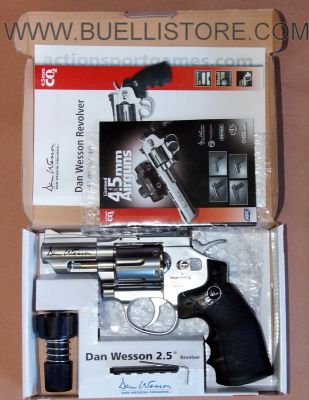 DAN WESSON REVOLVER A CO2 CANNA 2.5'' STEEL - 4.5 BB