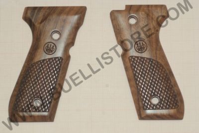 BERETTA GUANCETTE IN LEGNO DI NOCE OVAL TEXTURE 