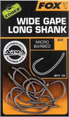 FOX EDGES WIDE GAPE LONG SHANK