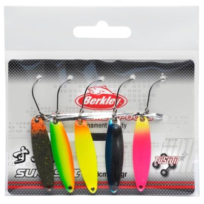 BERKLEY SUKOSHI AREA GAME SPOONS NUOVI CUCCHIAINI DA TROTA DAI COLORI ASSORTITI