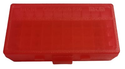 MTM P50 - SCATOLA PORTACOLPI PER 50 COLPI CAL. 45 ACP, 10mm, 32 NAA, 357 Sig., 38 Casull, 40 S&W, 400 Cor-Bon, 41 Act. Exp., 44 Auto Mag., 45 Auto Rim., 45 GAP, 8mm Nanbu