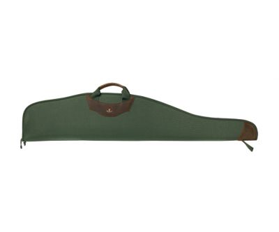 RISERVA FODERO VERDE PER CARABINA IN  CORDURA CON INSERTI IN PELLE NABUK