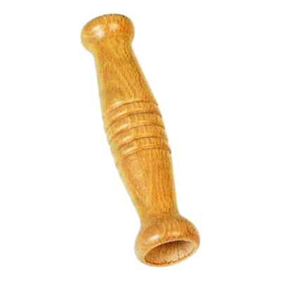 Richiamo per FOLAGA a tromba doppia in legno. Made in Italy.