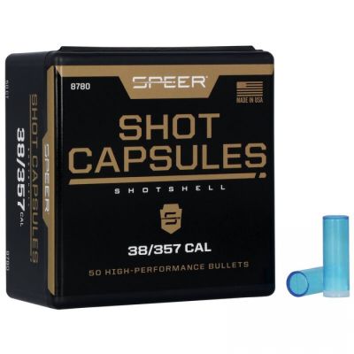 SPEER BULLET - SHOT CAPSULE - CONTENITORI IN PLASTICA PER TRASEA PER CAL. 38 SPL/357 - 50 PZ