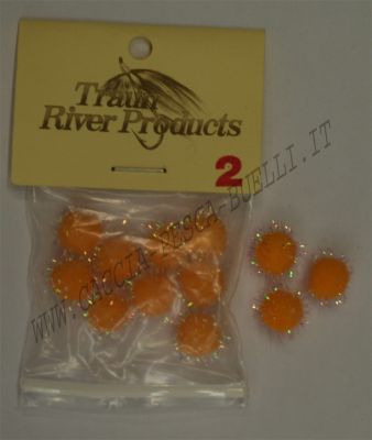 TRAUN RIVER PRODUCTS EGG YARN 12PZ ARANCIO
