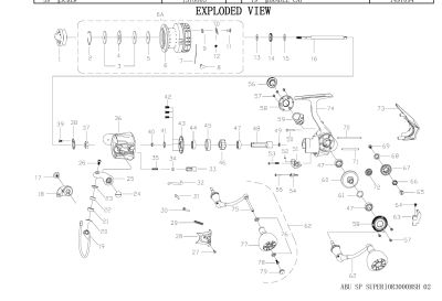 RICAMBI PER MULINELLI ABU SP SUPERIOR 3000MSH - ABU GARCIA
