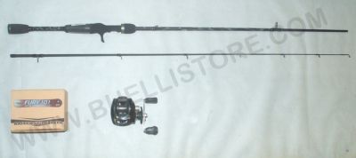 COMPLETO PESCA CASTING - ABU GARCIA VENERATE 6'.6''  AZIONE 25 G  + RELIX FURY 101